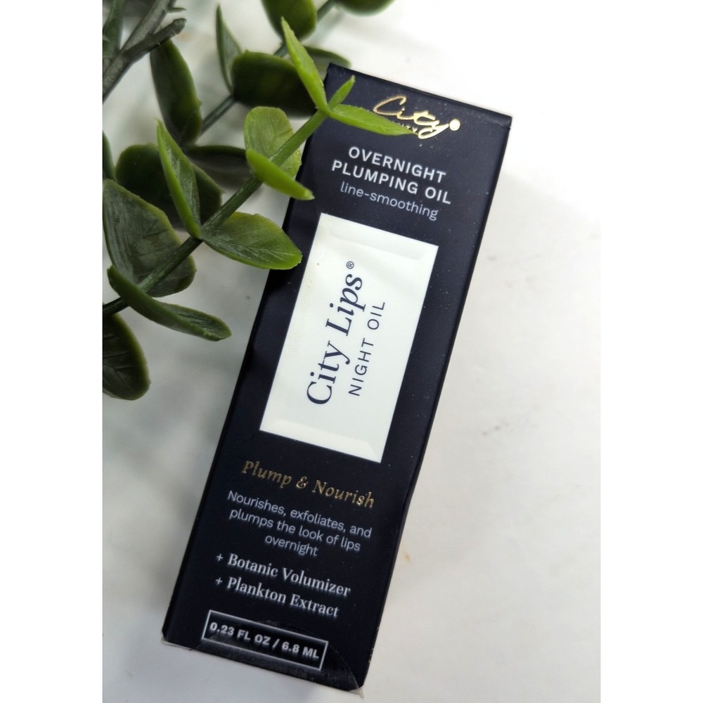 SEALED🥰City Beauty City Lips Night Oil Plump & Nourish Botanic Volumizer 2.3oz